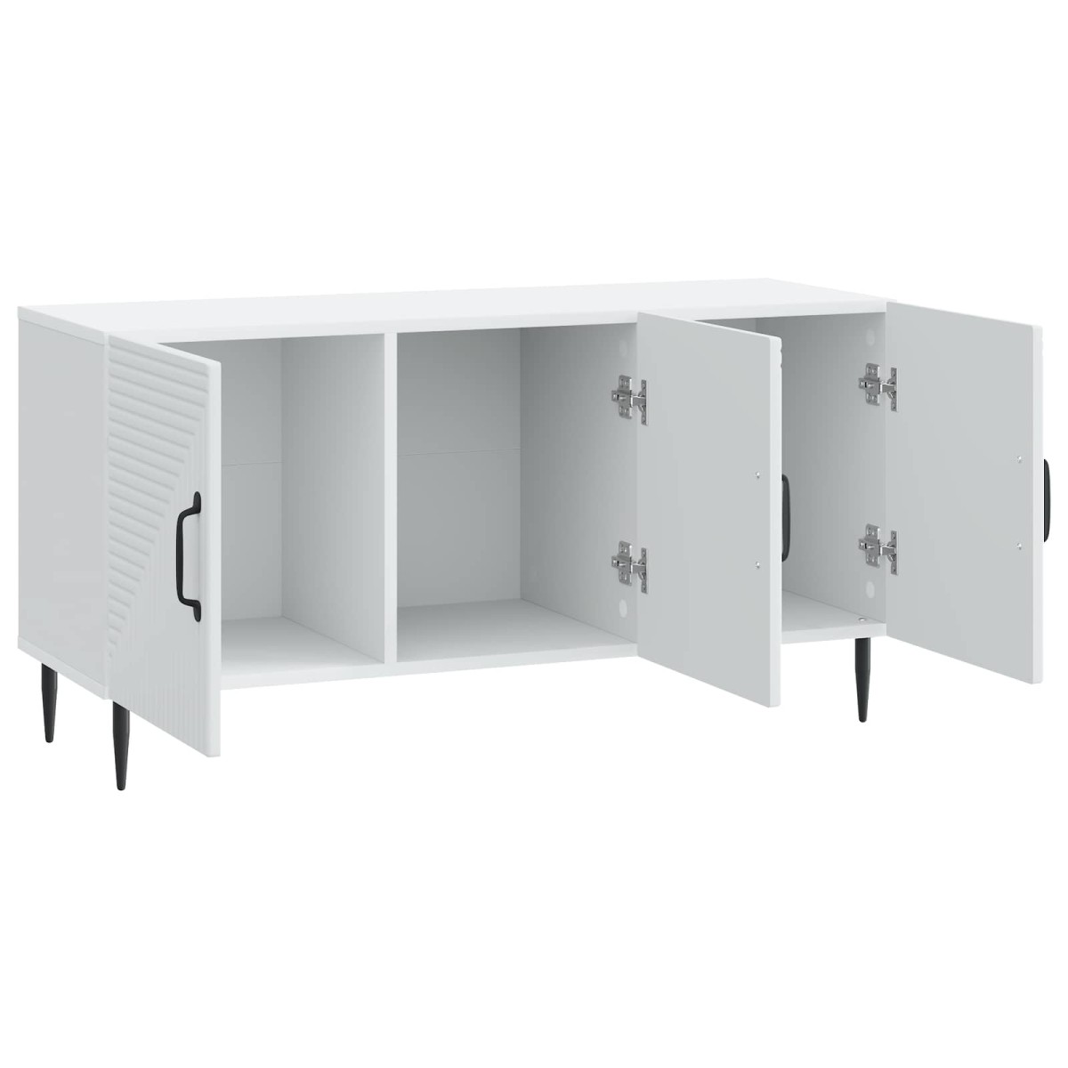 vidaXL Ντουλάπι TV Λευκό 99 x 34,5 x 50 εκ. Επεξεργασμένο Ξύλο