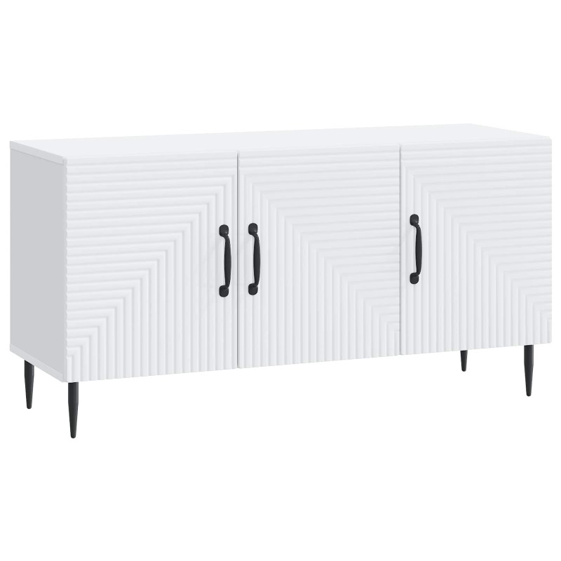 vidaXL Ντουλάπι TV Λευκό 99 x 34,5 x 50 εκ. Επεξεργασμένο Ξύλο