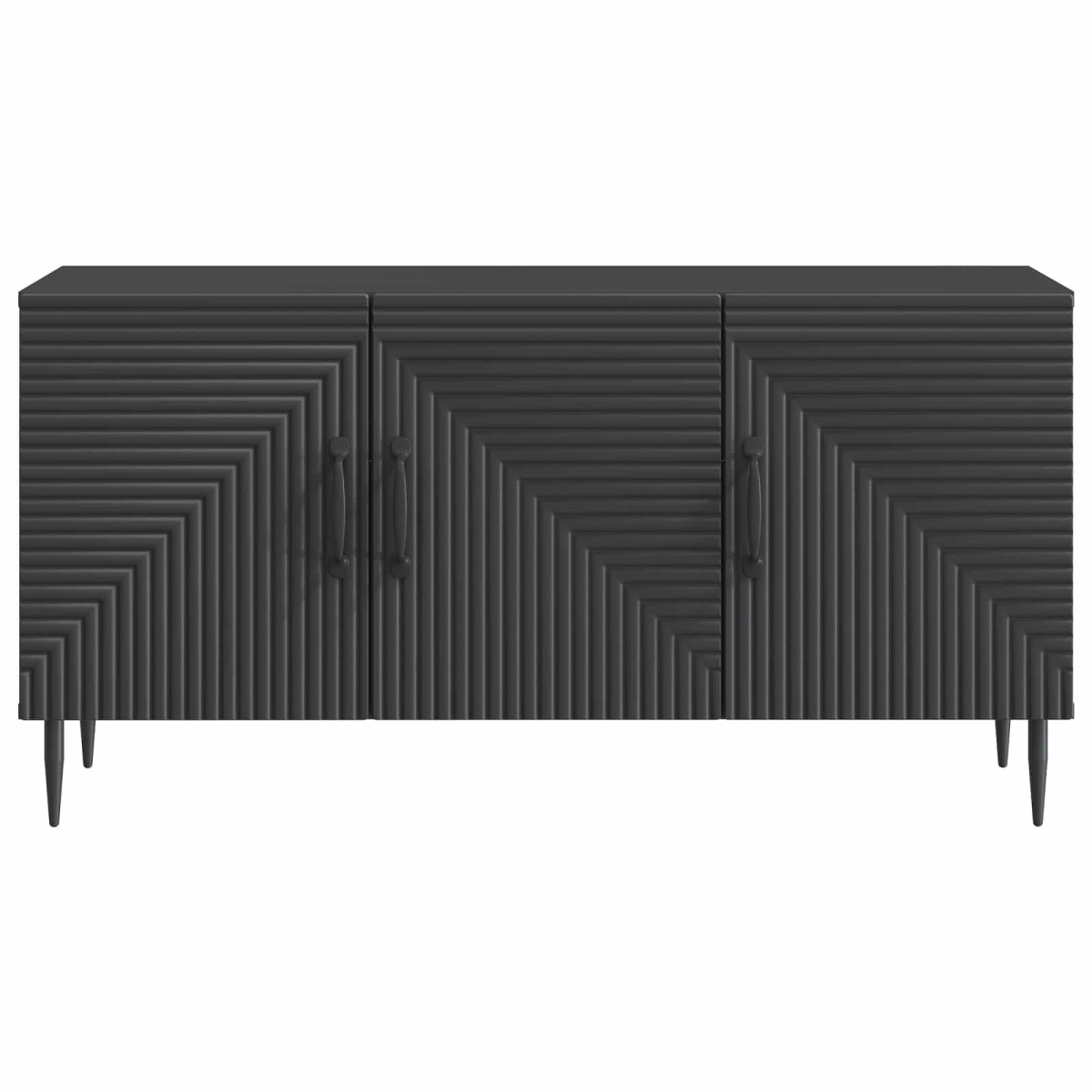 vidaXL Ντουλάπι TV Μαύρο 99 x 34,5 x 50 εκ. Επεξεργασμένο Ξύλο