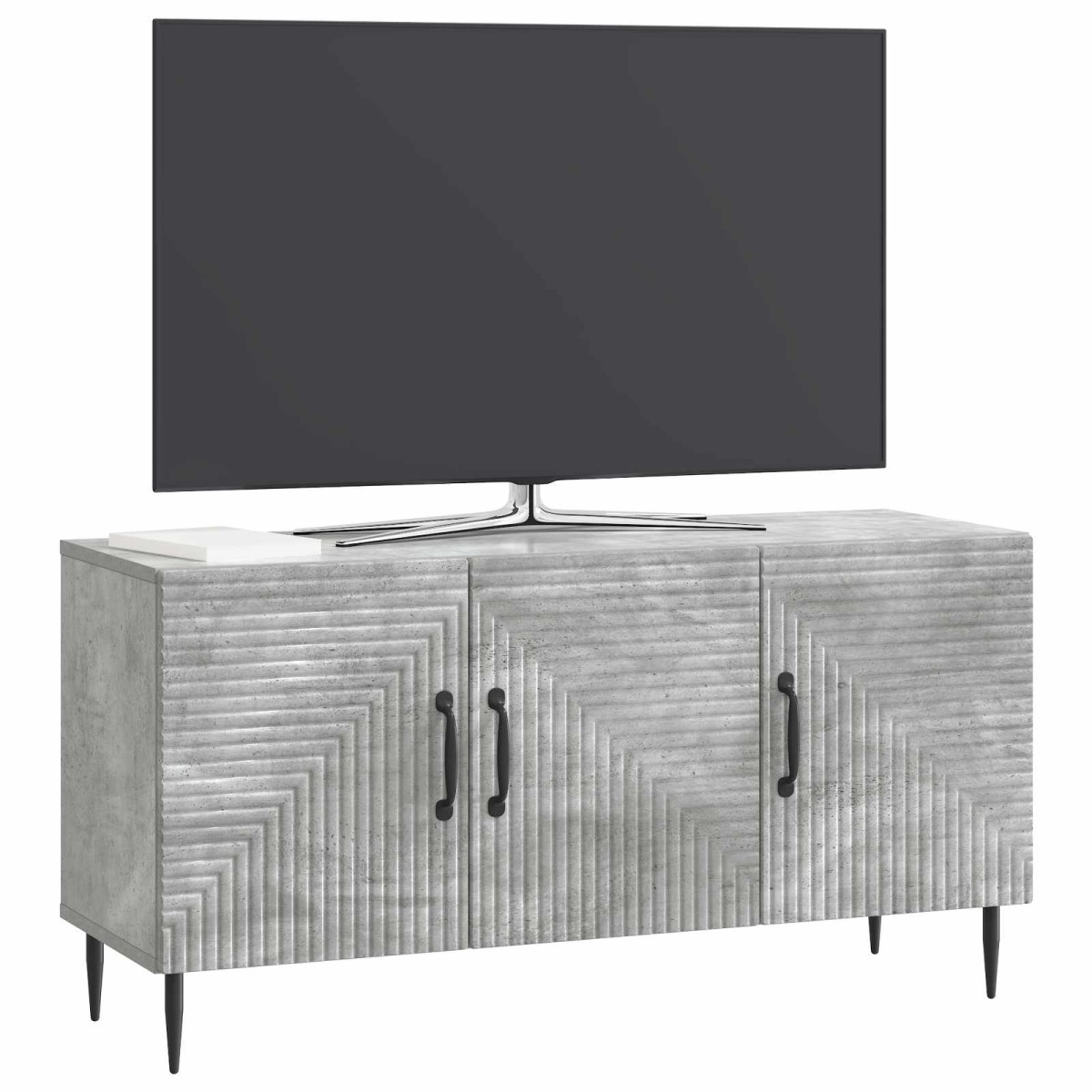 vidaXL Ντουλάπι TV Γκρι Σκυροδέματος 99 x 34,5 x 50 εκ.