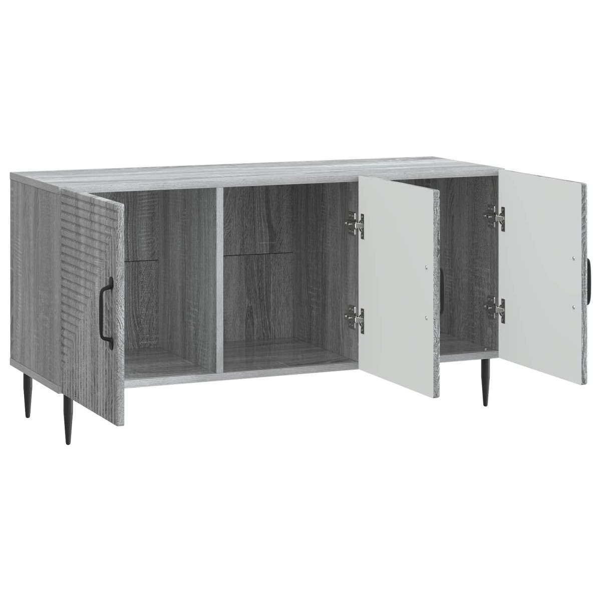 vidaXL Ντουλάπι TV Γκρι Sonoma 99 x 34,5 x 50 εκ. Επεξεργασμένο Ξύλο
