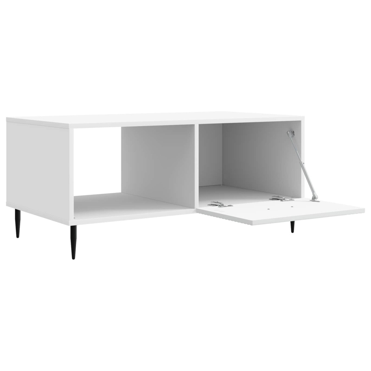 vidaXL Τραπεζάκι σαλονιού Λευκό 90 x 50 x 40 cm Επεξεργασμένο Ξύλο