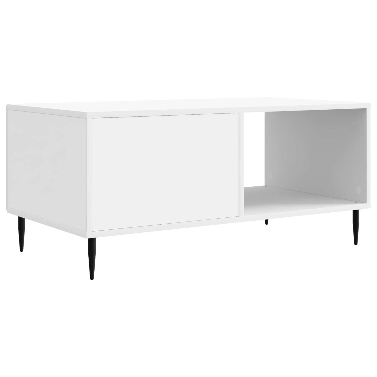vidaXL Τραπεζάκι σαλονιού Λευκό 90 x 50 x 40 cm Επεξεργασμένο Ξύλο