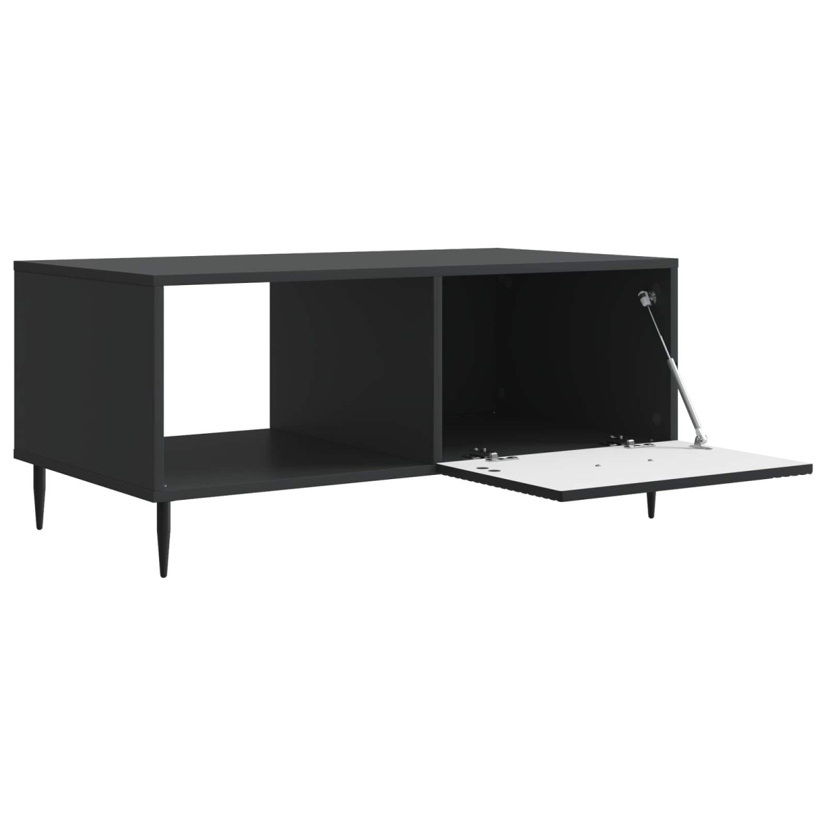 vidaXL Τραπεζάκι σαλονιού Μαύρο 90 x 50 x 40 cm Επεξεργασμένο Ξύλο