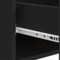 vidaXL Τραπεζάκι σαλονιού Μαύρο 49 x 50 x 40 εκ Επεξεργασμένο Ξύλο