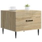 vidaXL Τραπεζάκι σαλονιού με συρτάρι Sonoma Δρυς 49 x 50 x 40 εκ