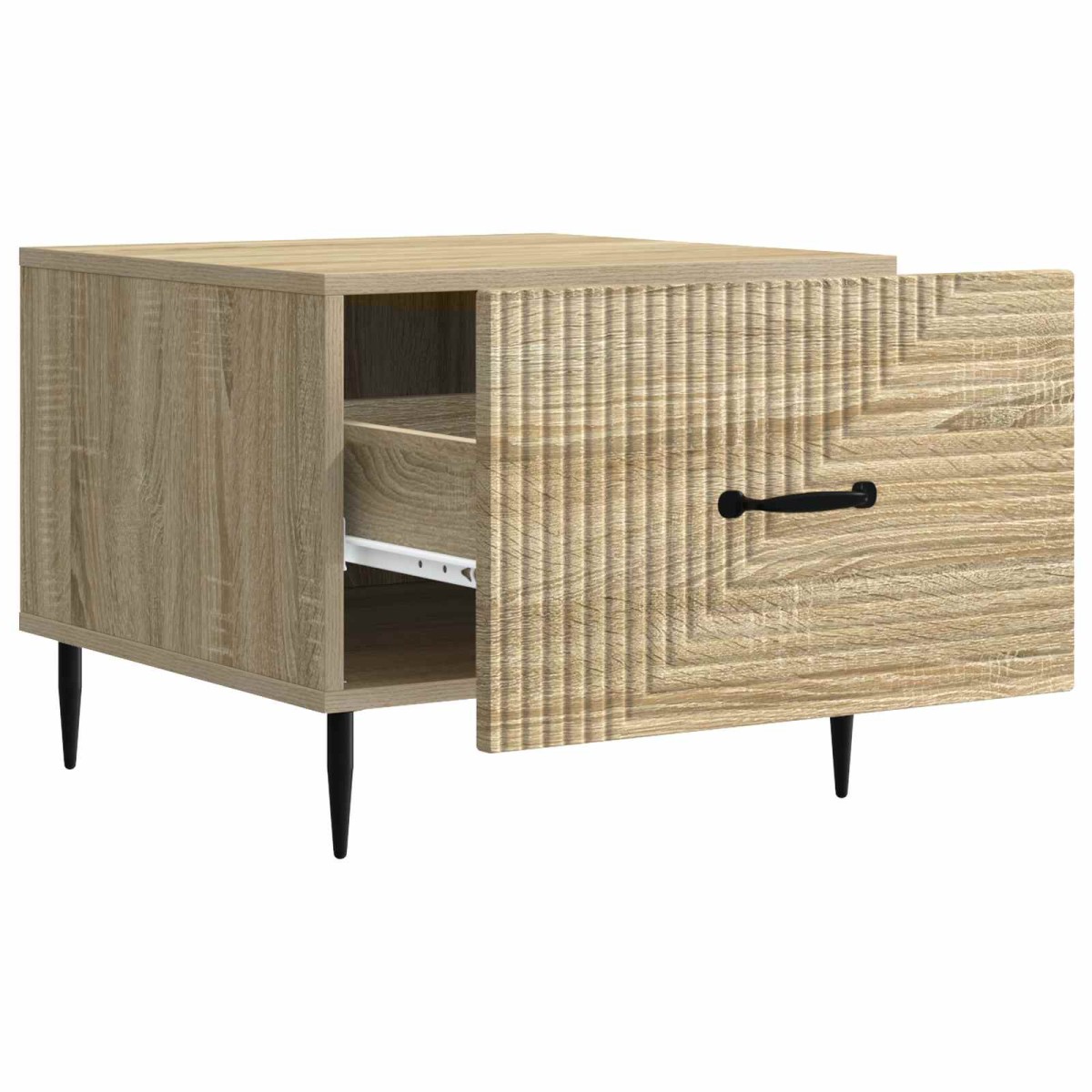 vidaXL Τραπεζάκι σαλονιού με συρτάρι Sonoma Δρυς 49 x 50 x 40 εκ
