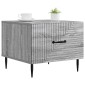 vidaXL Τραπεζάκι σαλονιού με συρτάρι Γκρι Sonoma 49 x 50 x 40 εκ