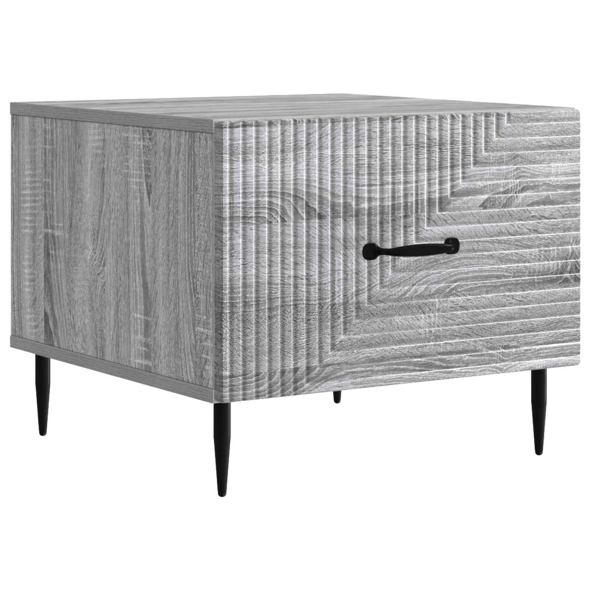 vidaXL Τραπεζάκι σαλονιού με συρτάρι Γκρι Sonoma 49 x 50 x 40 εκ