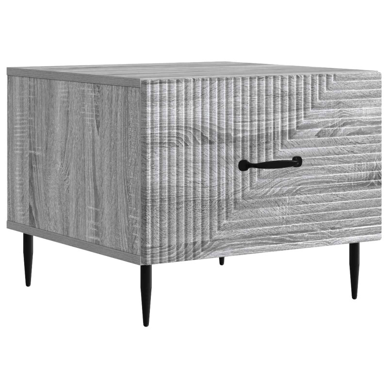 vidaXL Τραπεζάκι σαλονιού με συρτάρι Γκρι Sonoma 49 x 50 x 40 εκ