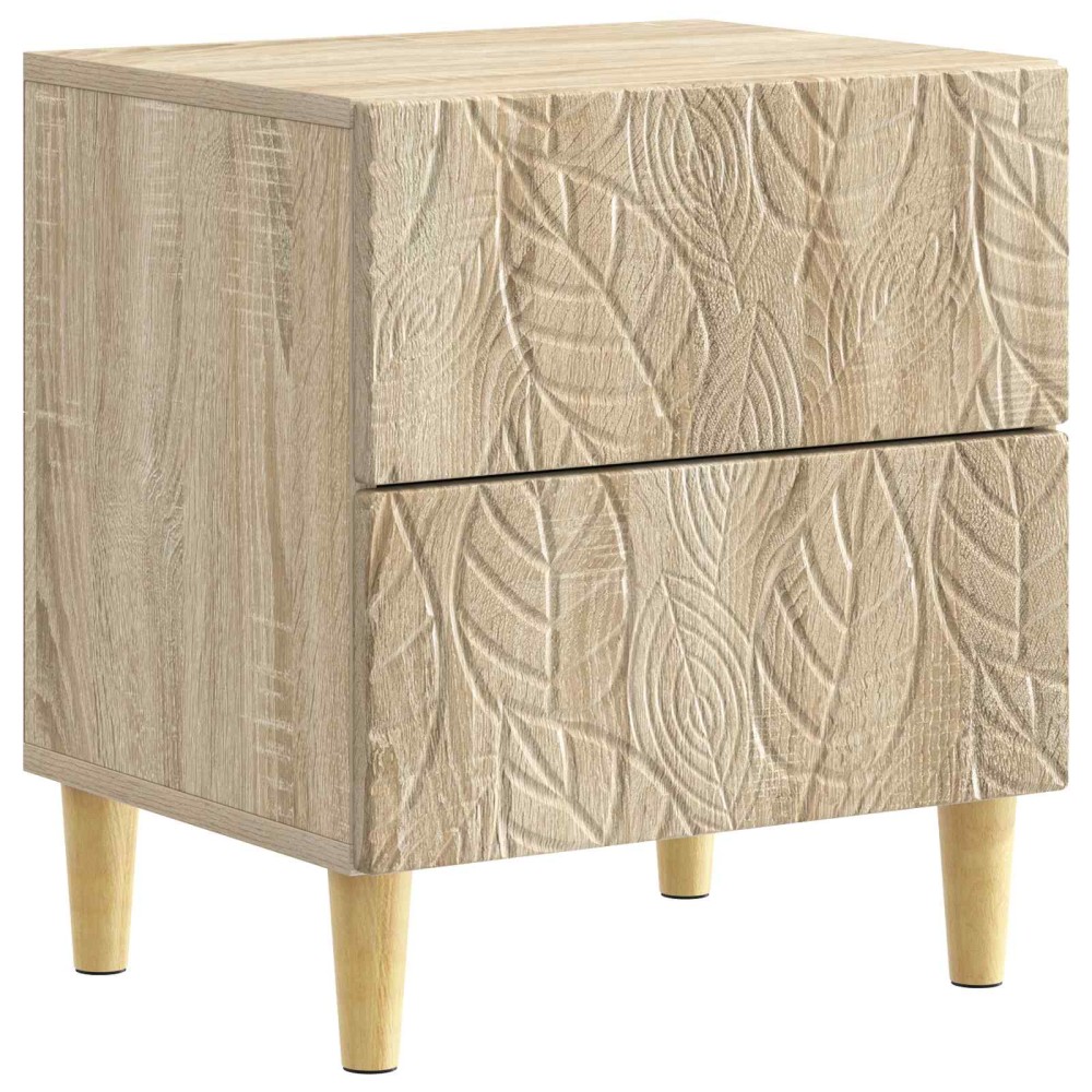 vidaXL Κομοδίνο 2 τμχ. Sonoma Δρυς 43 x 34,5 x 48 εκ