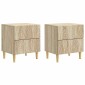 vidaXL Κομοδίνο 2 τμχ. Sonoma Δρυς 43 x 34,5 x 48 εκ