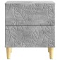 vidaXL Κομοδίνο 2 τμχ. Γκρι Σκυροδέματος 43 x 34,5 x 48 εκ