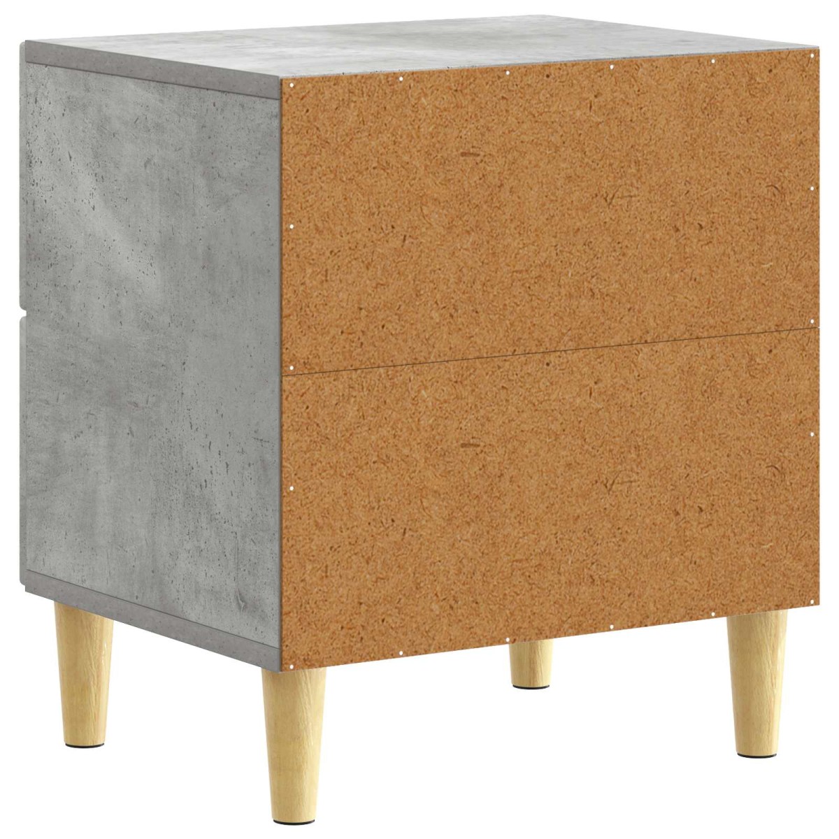 vidaXL Κομοδίνο 2 τμχ. Γκρι Σκυροδέματος 43 x 34,5 x 48 εκ