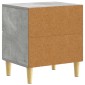 vidaXL Κομοδίνο 2 τμχ. Γκρι Σκυροδέματος 43 x 34,5 x 48 εκ