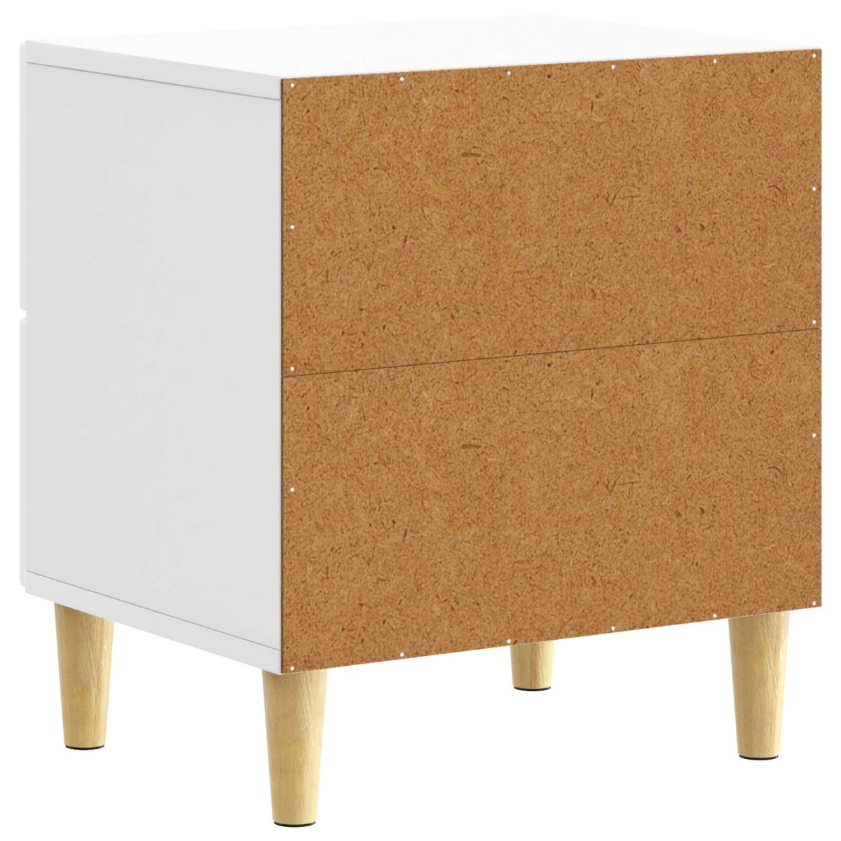 vidaXL Κομοδίνο 2 τμχ. Γυαλιστερό Λευκό 43 x 34,5 x 48 εκ