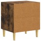 vidaXL Κομοδίνο Καπνισμένο Ξύλο Δρυός 43 x 34,5 x 48 εκ
