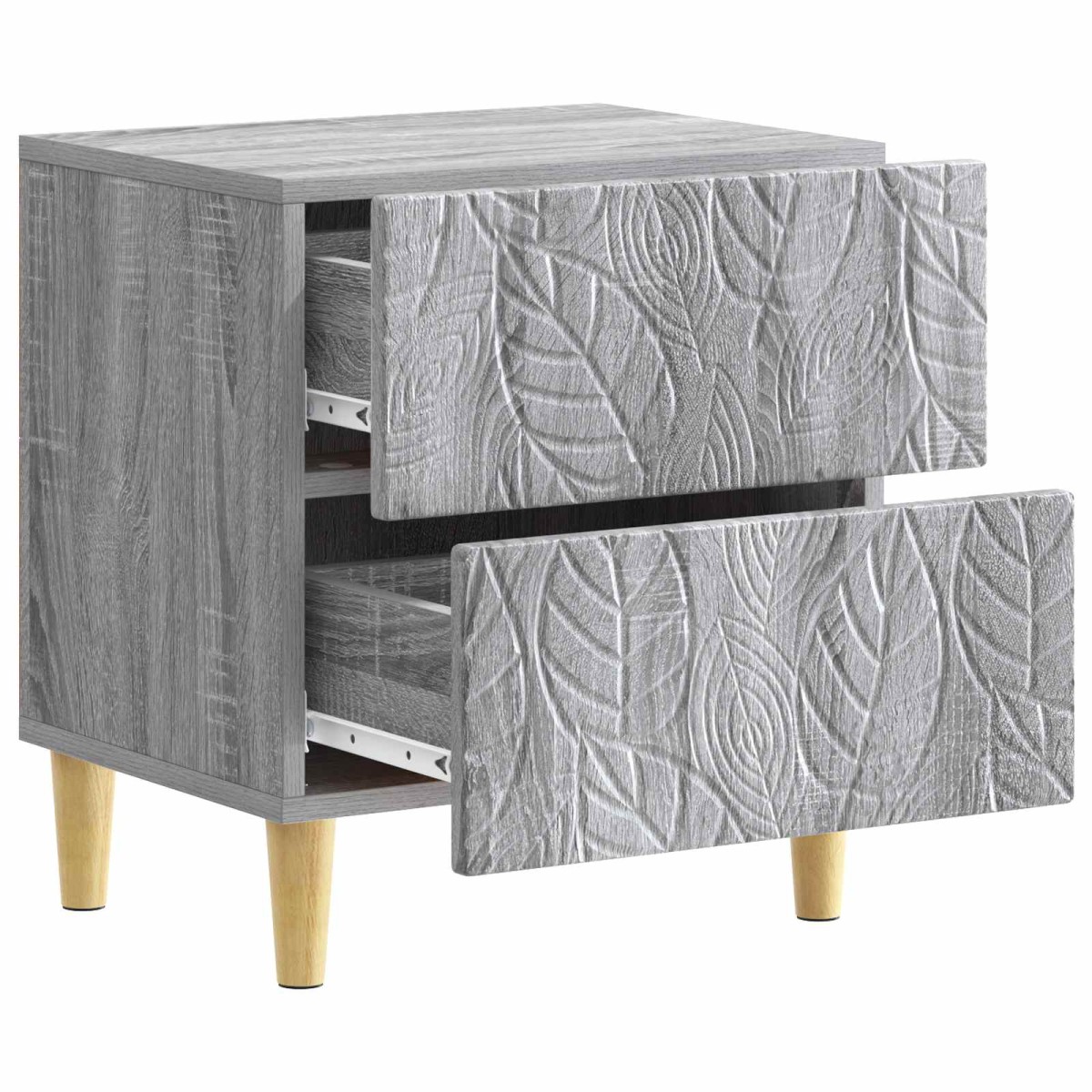 vidaXL Κομοδίνο Γκρι Sonoma 43 x 34,5 x 48 εκ Επεξεργασμένο Ξύλο
