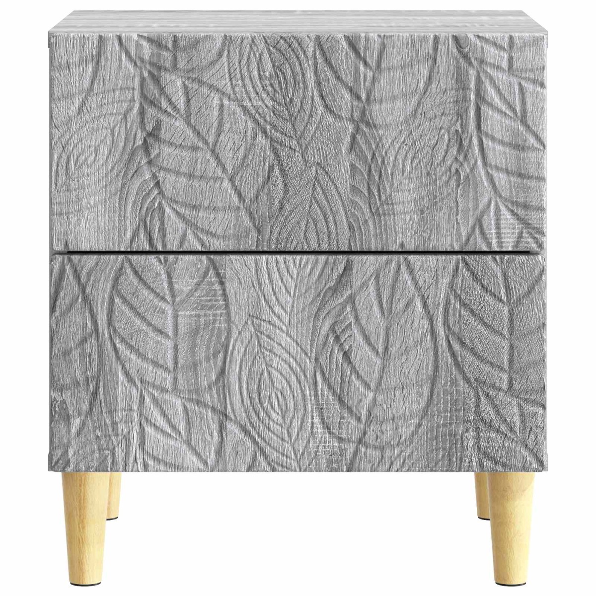 vidaXL Κομοδίνο Γκρι Sonoma 43 x 34,5 x 48 εκ Επεξεργασμένο Ξύλο