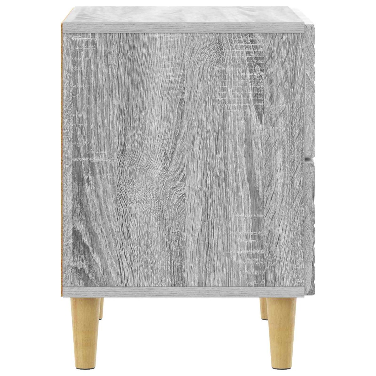 vidaXL Κομοδίνο Γκρι Sonoma 43 x 34,5 x 48 εκ Επεξεργασμένο Ξύλο