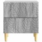 vidaXL Κομοδίνο 2 τμχ. Γκρι Sonoma 43 x 34,5 x 48 εκ