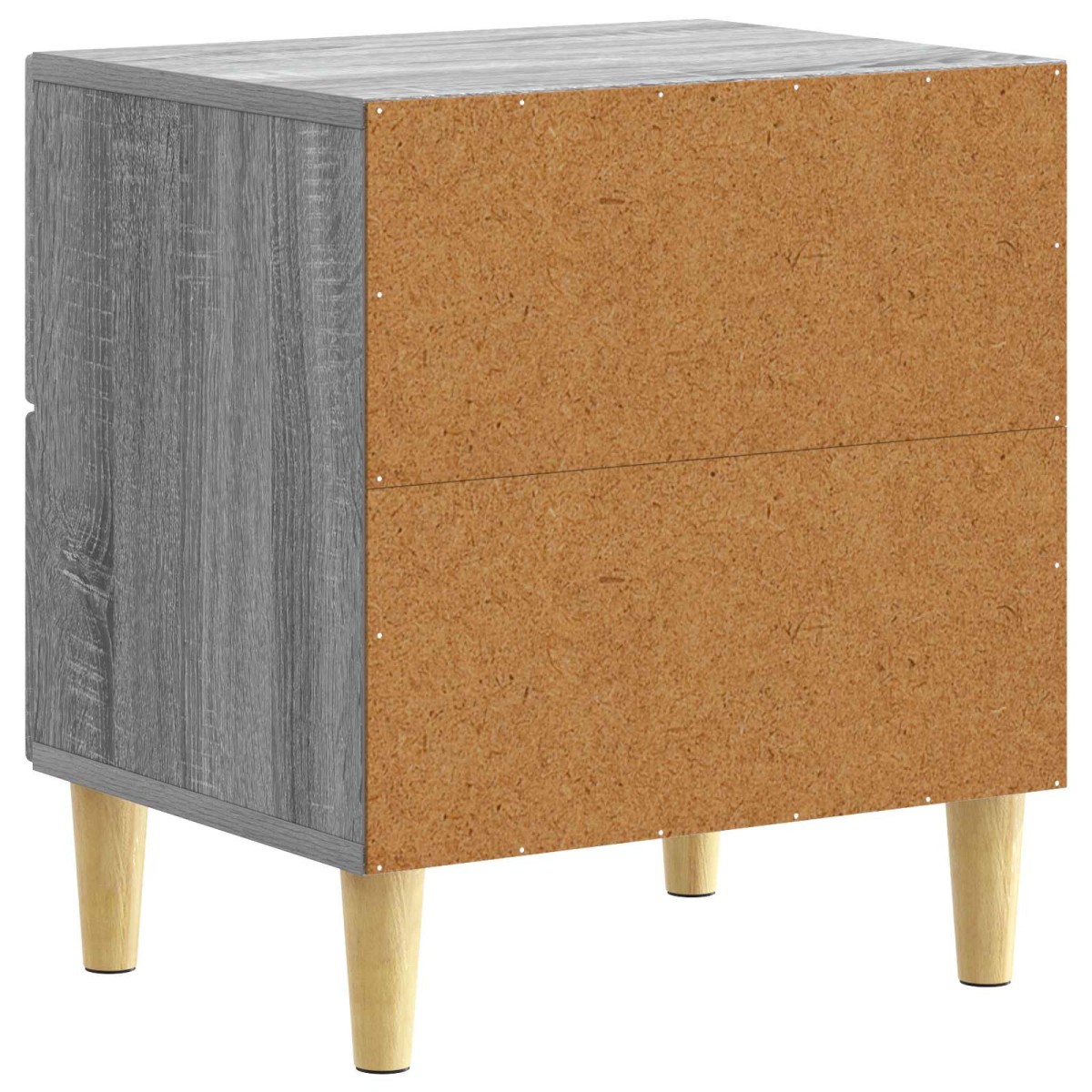 vidaXL Κομοδίνο 2 τμχ. Γκρι Sonoma 43 x 34,5 x 48 εκ