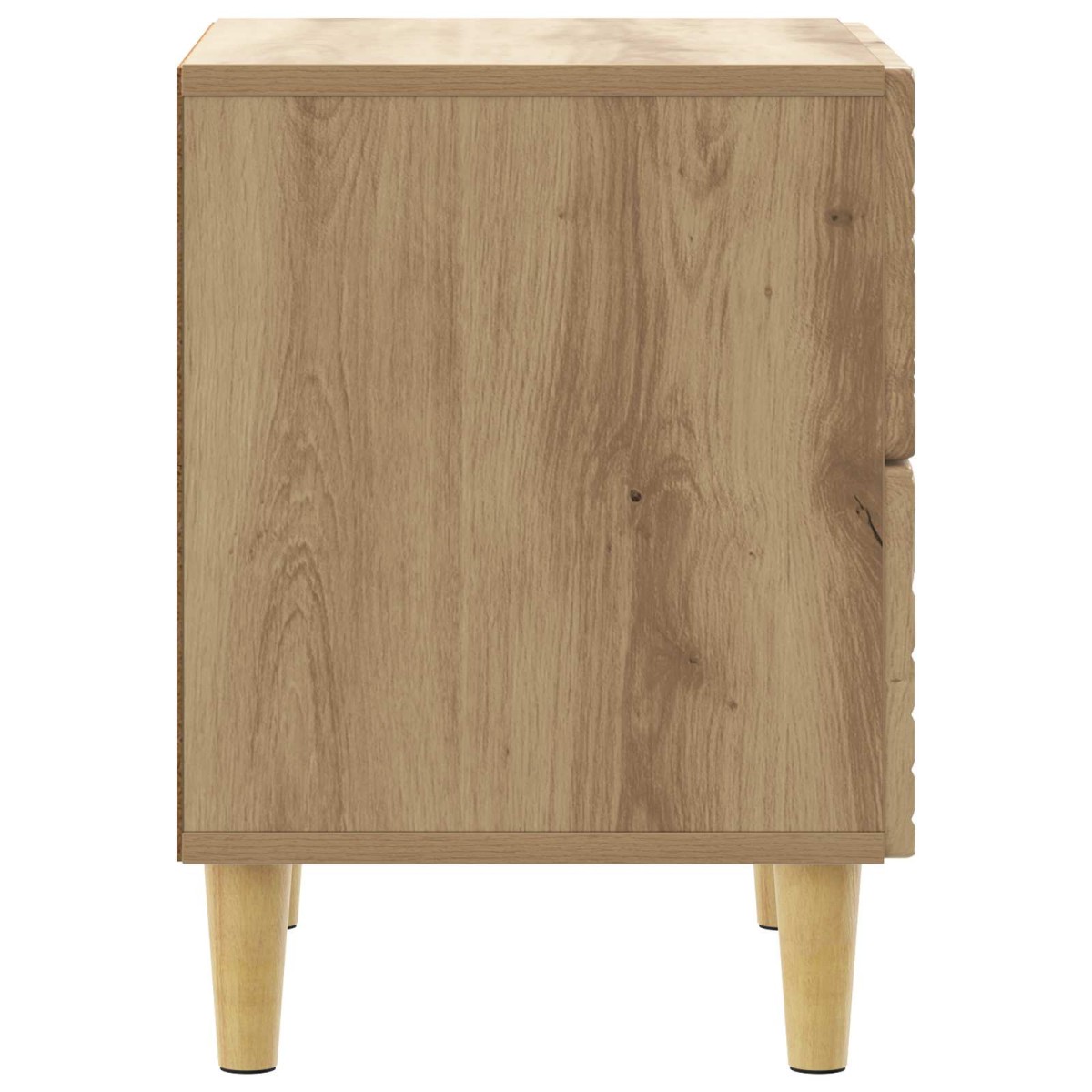 vidaXL Κομοδίνο Artisan Δρυς 43 x 34,5 x 48 εκ Επεξεργασμένο Ξύλο