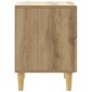 vidaXL Κομοδίνο Artisan Δρυς 43 x 34,5 x 48 εκ Επεξεργασμένο Ξύλο