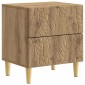 vidaXL Κομοδίνο 2 τμχ. Artisan Δρυς 43 x 34,5 x 48 εκ