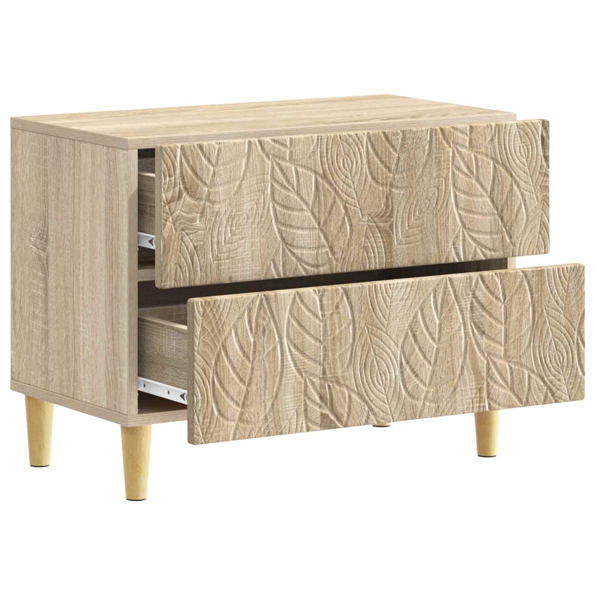 vidaXL Κομοδίνο Sonoma Δρυς 62 x 34,5 x 48 εκ Επεξεργασμένο Ξύλο