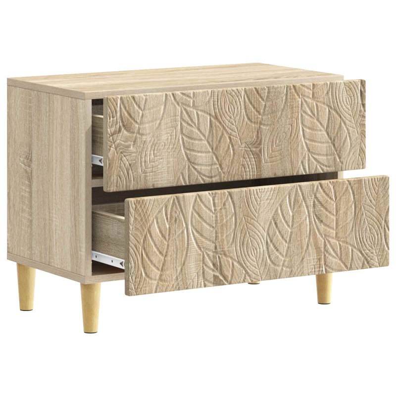 vidaXL Κομοδίνο Sonoma Δρυς 62 x 34,5 x 48 εκ Επεξεργασμένο Ξύλο
