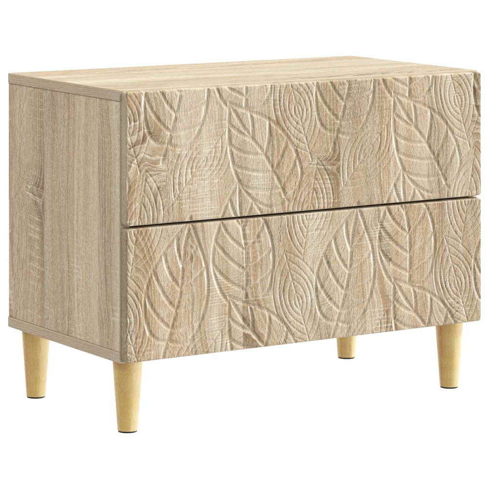 vidaXL Κομοδίνο Sonoma Δρυς 62 x 34,5 x 48 εκ Επεξεργασμένο Ξύλο