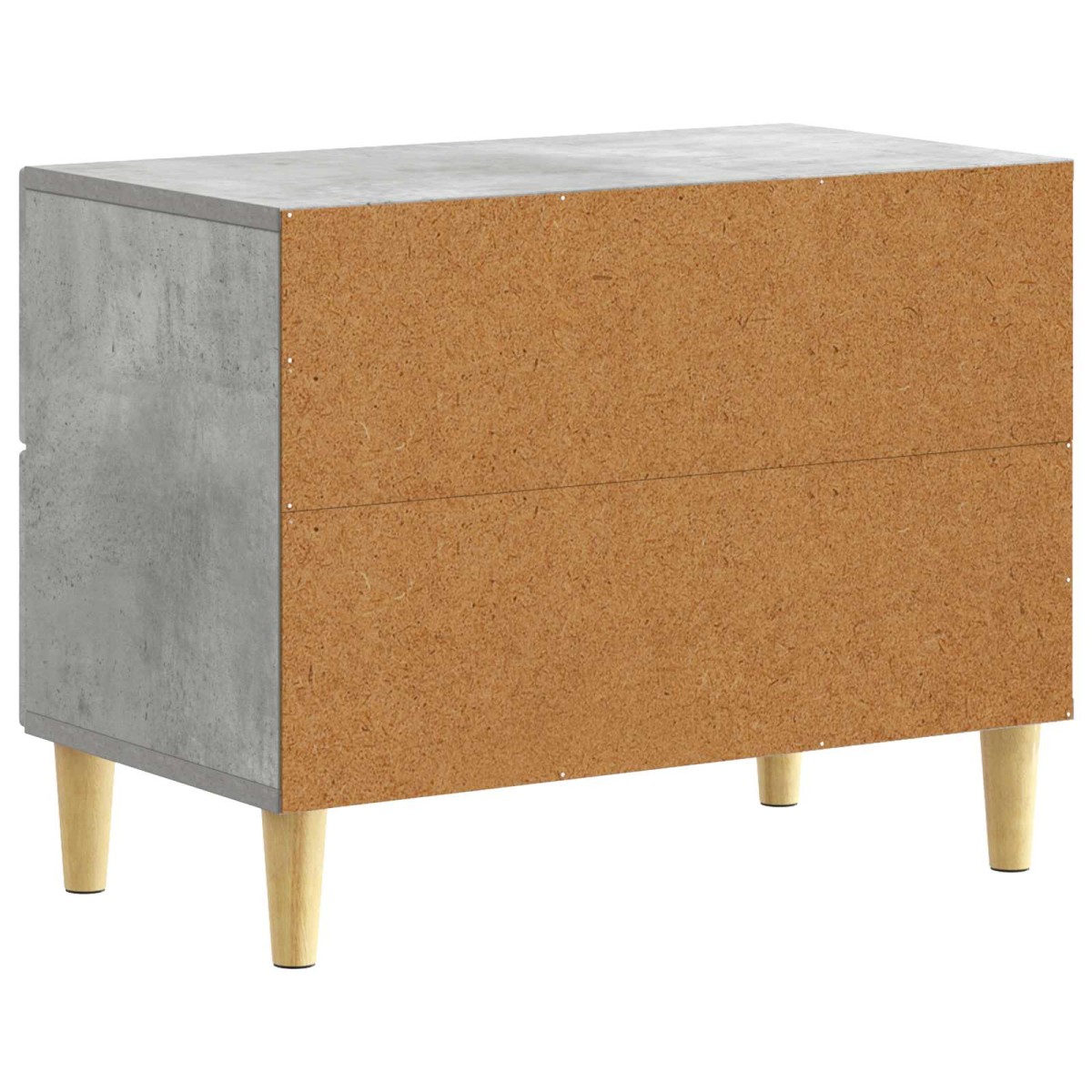 vidaXL Κομοδίνο Γκρι Σκυροδέματος 62 x 34,5 x 48 εκ Επεξεργασμένο Ξύλο
