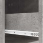 vidaXL Κομοδίνο Γκρι Σκυροδέματος 62 x 34,5 x 48 εκ Επεξεργασμένο Ξύλο