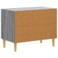 vidaXL Κομοδίνο Γκρι Sonoma 62 x 34,5 x 48 εκ Επεξεργασμένο Ξύλο