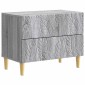 vidaXL Κομοδίνο Γκρι Sonoma 62 x 34,5 x 48 εκ Επεξεργασμένο Ξύλο