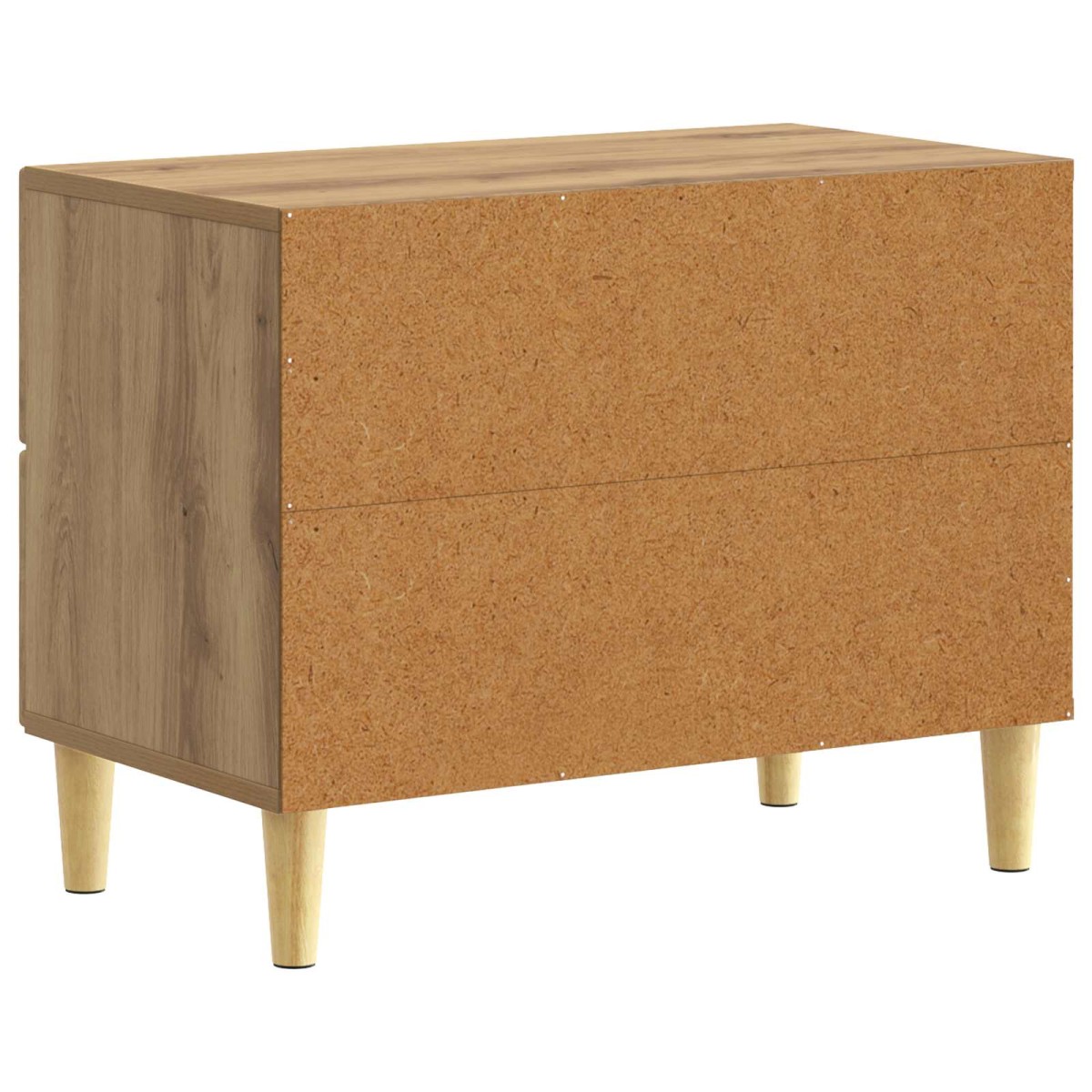 vidaXL Κομοδίνο Artisan Δρυς 62 x 34,5 x 48 εκ Επεξεργασμένο Ξύλο