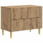 vidaXL Κομοδίνο Artisan Δρυς 62 x 34,5 x 48 εκ Επεξεργασμένο Ξύλο