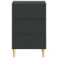 vidaXL Κομοδίνο Μαύρο 43 x 39,5 x 66,5 εκ Επεξεργασμένο Ξύλο