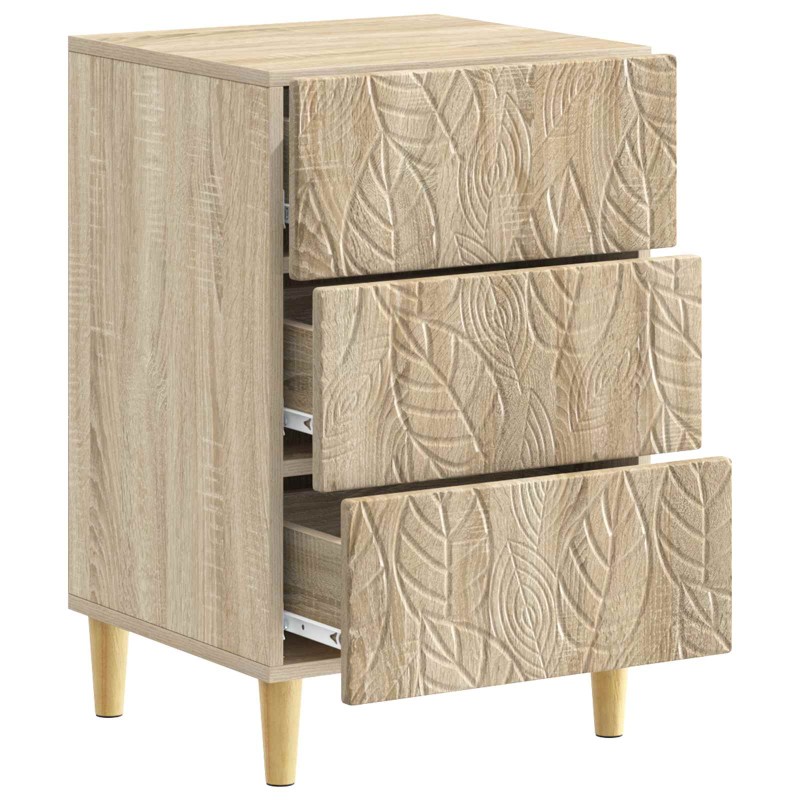 vidaXL Κομοδίνο Sonoma Δρυς 43 x 39,5 x 66,5 εκ Επεξεργασμένο Ξύλο