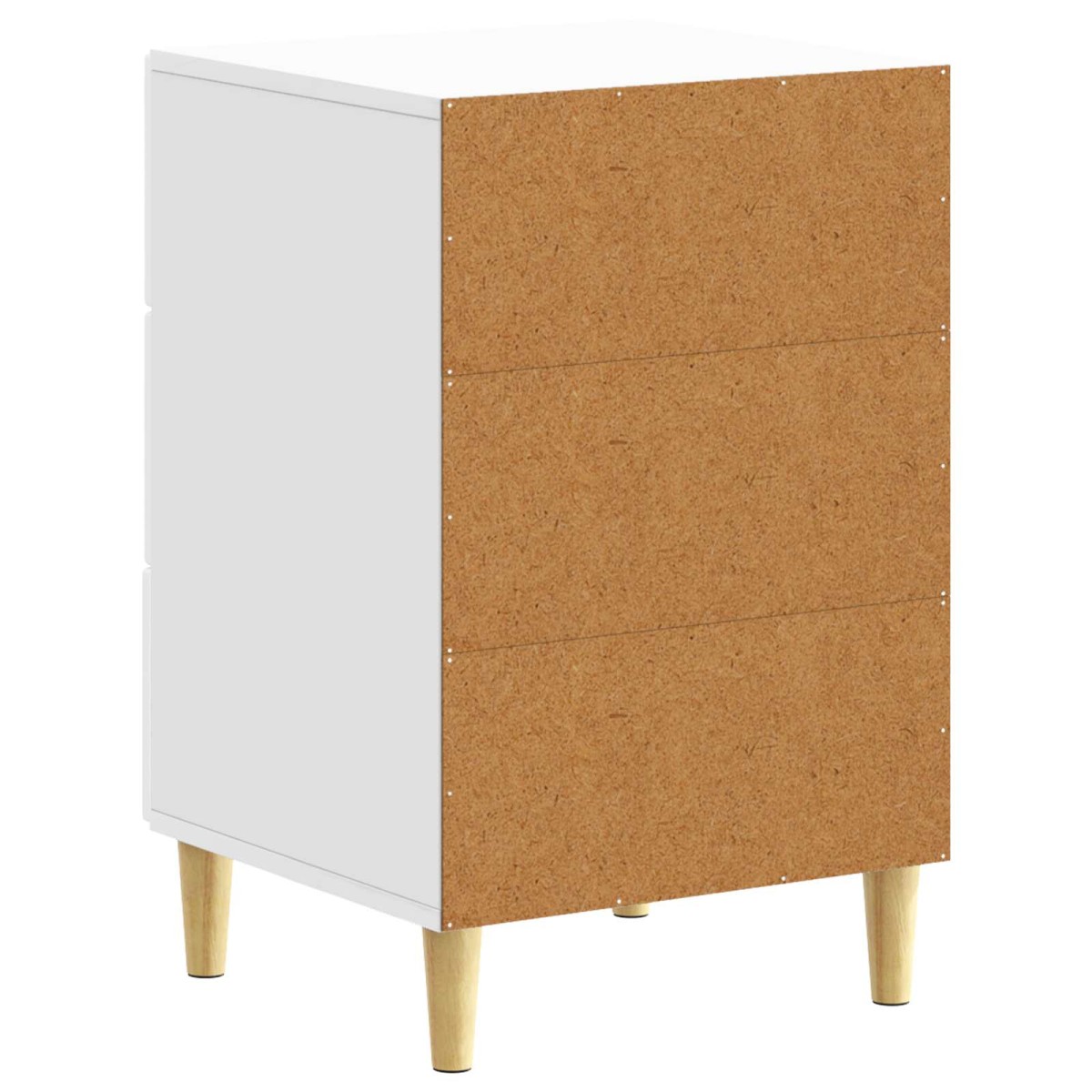 vidaXL Κομοδίνο Γυαλιστερό Λευκό 43 x 39,5 x 66,5 εκ