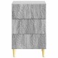vidaXL Κομοδίνο Γκρι Sonoma 43 x 39,5 x 66,5 εκ Επεξεργασμένο Ξύλο