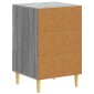 vidaXL Κομοδίνο Γκρι Sonoma 43 x 39,5 x 66,5 εκ Επεξεργασμένο Ξύλο