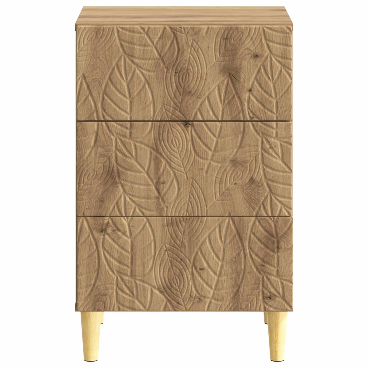 vidaXL Κομοδίνο Artisan Δρυς 43 x 39,5 x 66,5 εκ Επεξεργασμένο Ξύλο
