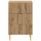 vidaXL Κομοδίνο Artisan Δρυς 43 x 39,5 x 66,5 εκ Επεξεργασμένο Ξύλο