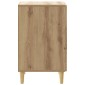 vidaXL Κομοδίνο Artisan Δρυς 43 x 39,5 x 66,5 εκ Επεξεργασμένο Ξύλο