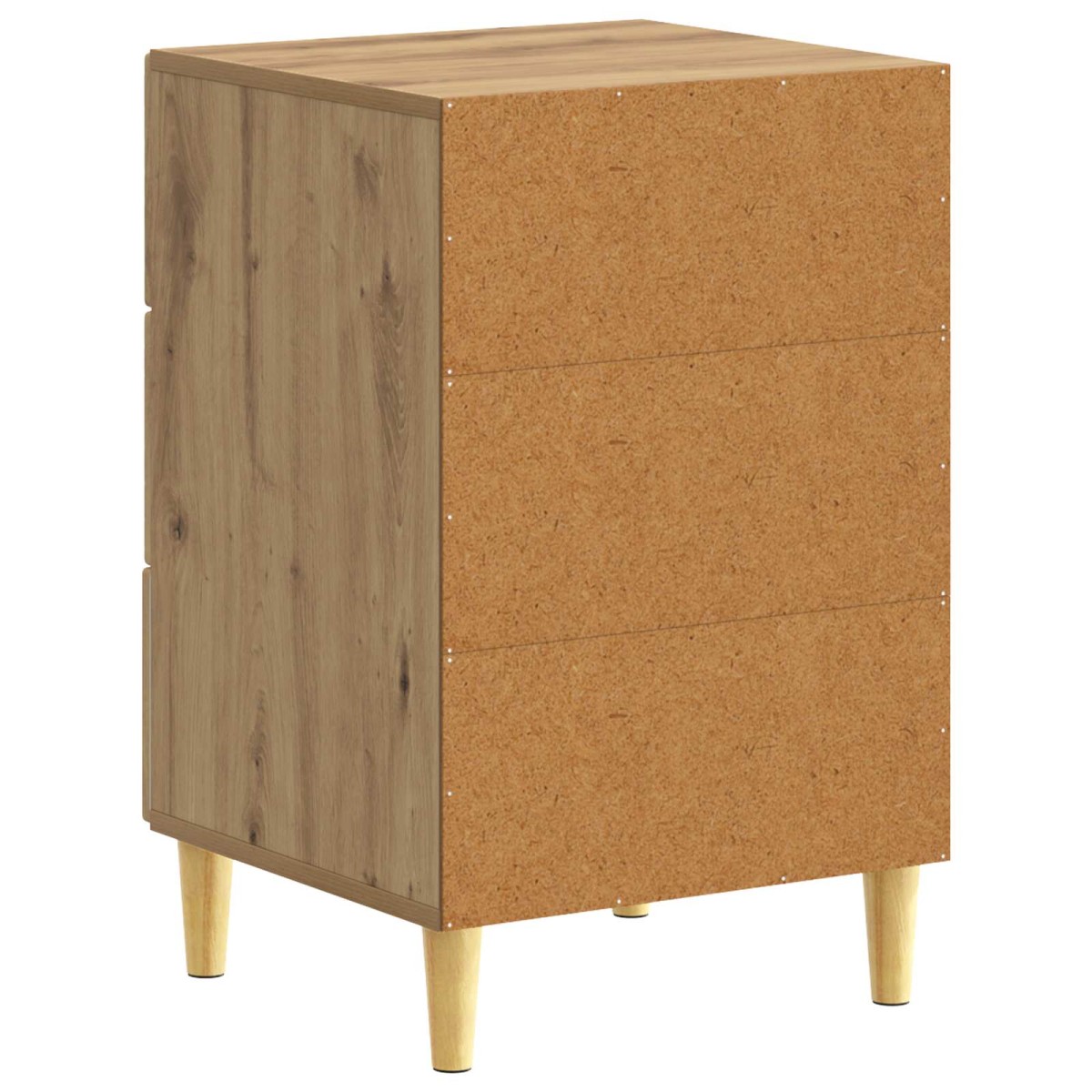 vidaXL Κομοδίνο Artisan Δρυς 43 x 39,5 x 66,5 εκ Επεξεργασμένο Ξύλο