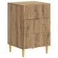 vidaXL Κομοδίνο Artisan Δρυς 43 x 39,5 x 66,5 εκ Επεξεργασμένο Ξύλο