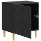 vidaXL Κομοδίνο 2 τεμ. Μαύρο 43 x 34,5 x 50 εκ Επεξεργασμένο Ξύλο