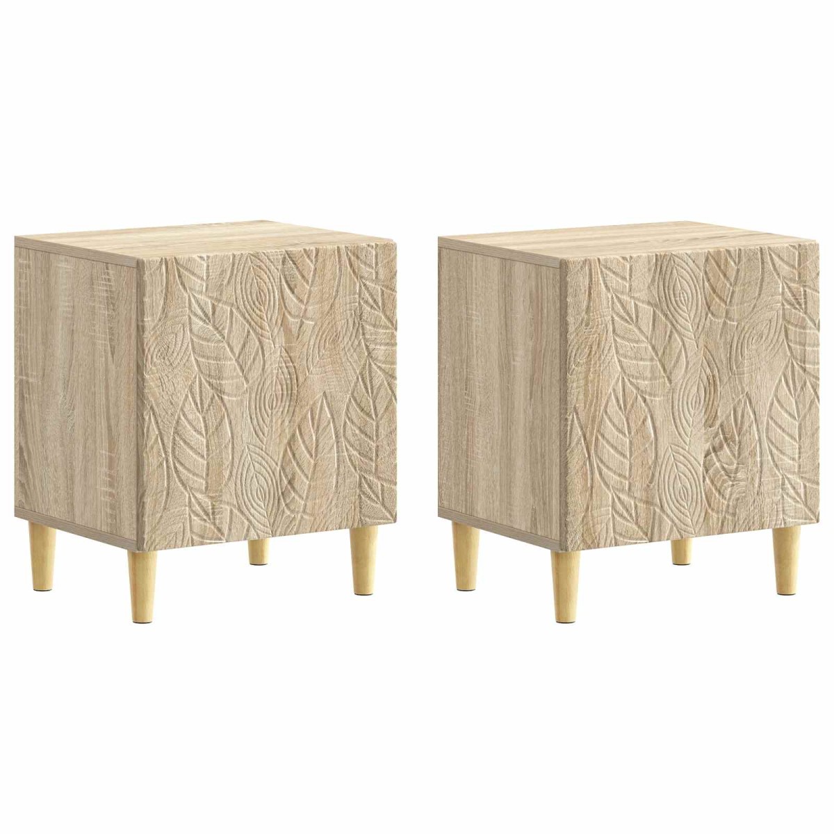 vidaXL Κομοδίνο 2 τεμ. Sonoma Δρυς 43 x 34,5 x 50 εκ